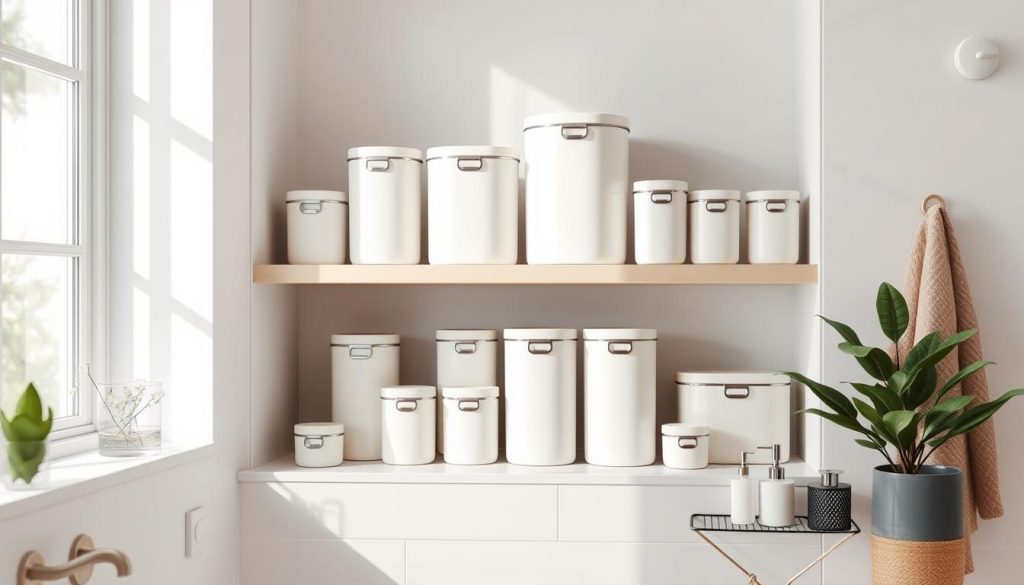 bathroom storage containers