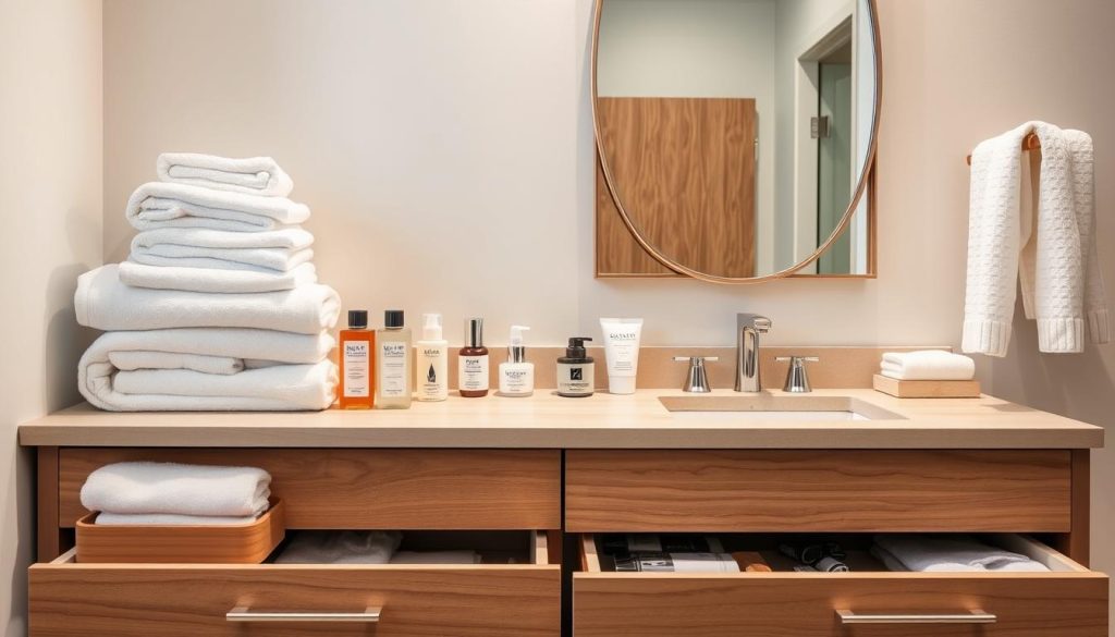 bathroom vanity organization