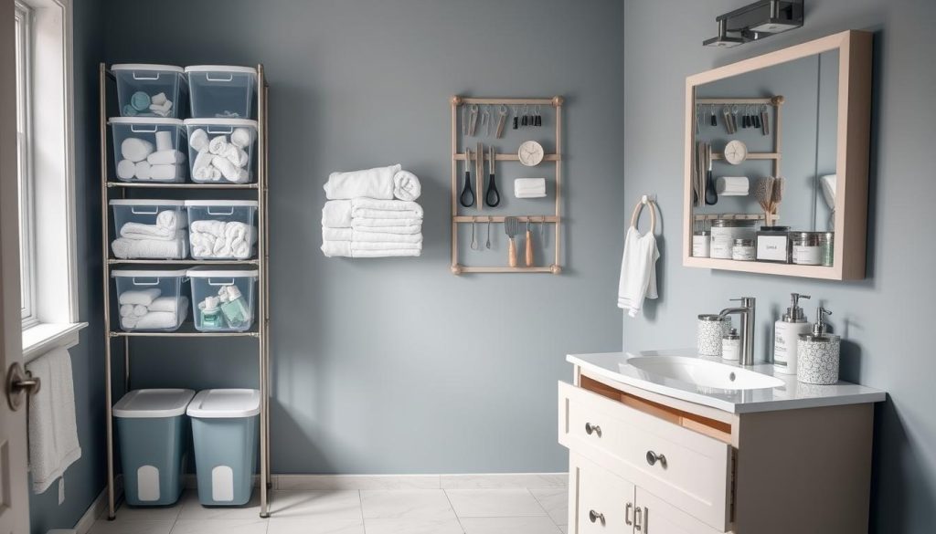 efficient bathroom organizing for busy people