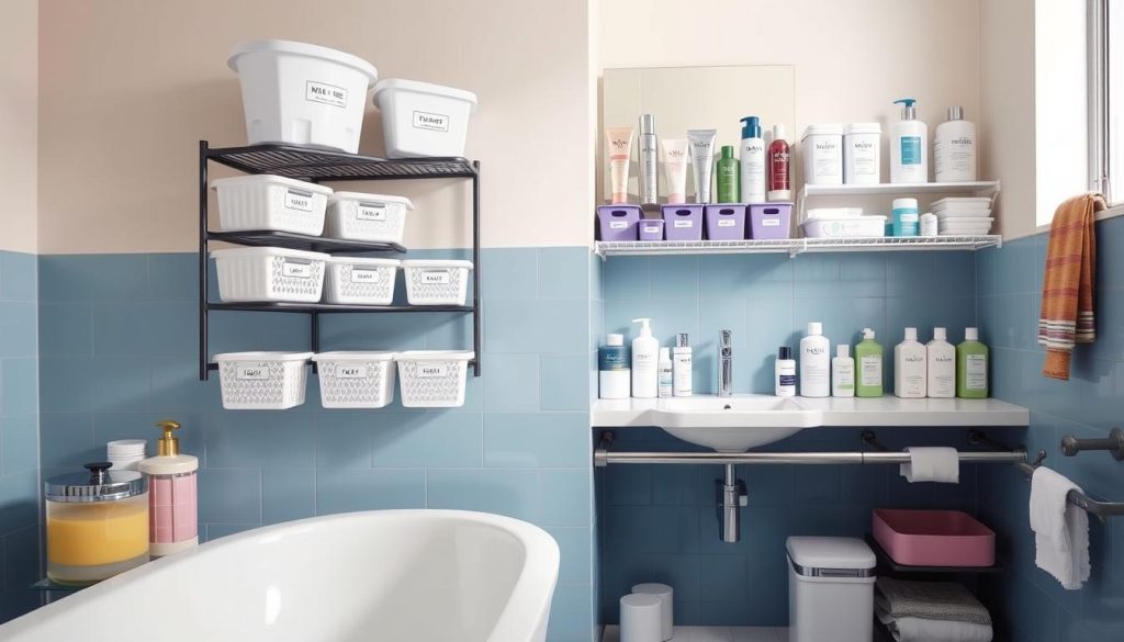 efficient bathroom organizing for busy people