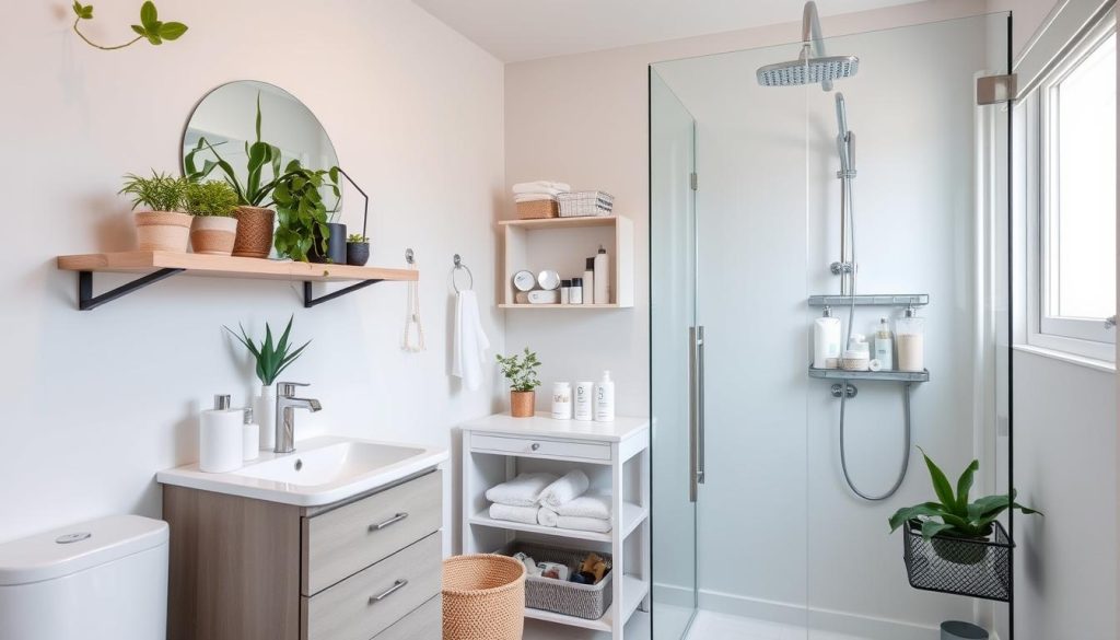 maximize bathroom space