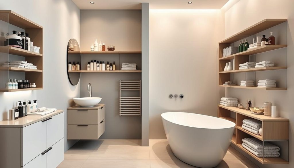 space-saving bathroom designs