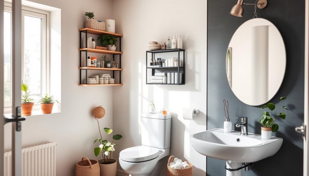 space-saving bathroom hacks