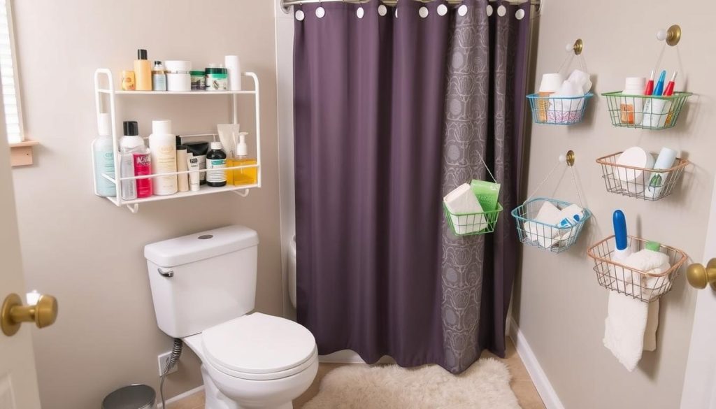 temporary bathroom organization tips