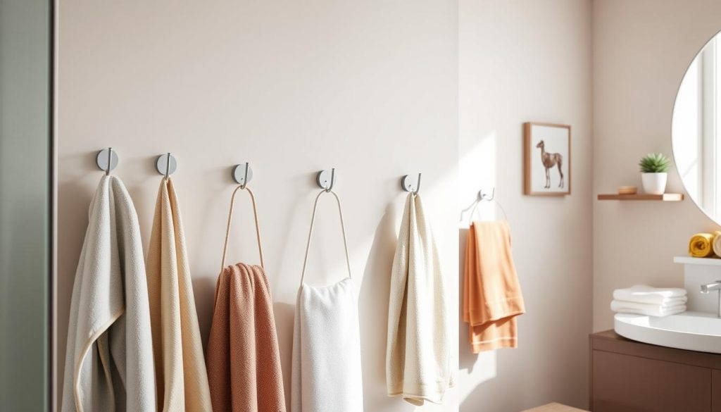 towel storage hooks